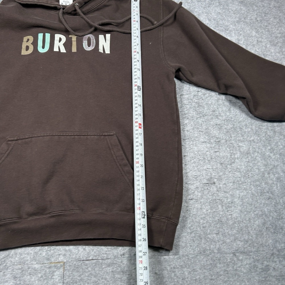 Vintage Burton Pullover Hoodie Men's Size Medium Brown Double Sided 2000s - Picture 4 of 12